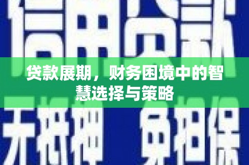 文成贷款展期，财务困境中的智慧选择与策略