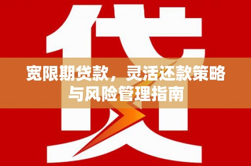 文成宽限期贷款，灵活还款策略与风险管理指南