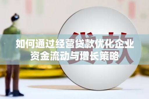 文成如何通过经营贷款优化企业资金流动与增长策略