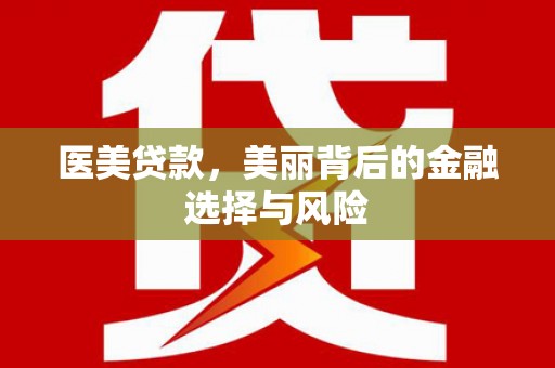 文成医美贷款，美丽背后的金融选择与风险