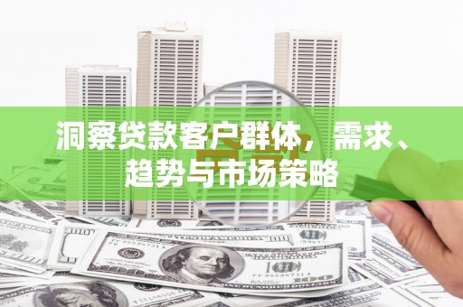 文成洞察贷款客户群体，需求、趋势与市场策略