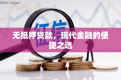 文成无抵押贷款，现代金融的便捷之选