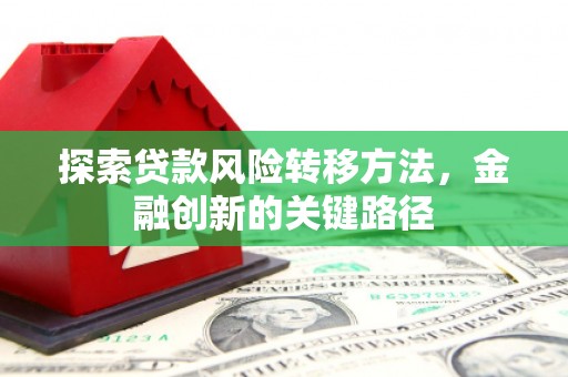 文成探索贷款风险转移方法，金融创新的关键路径