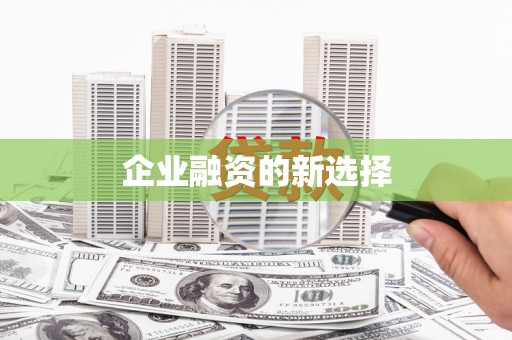 文成企业融资的新选择