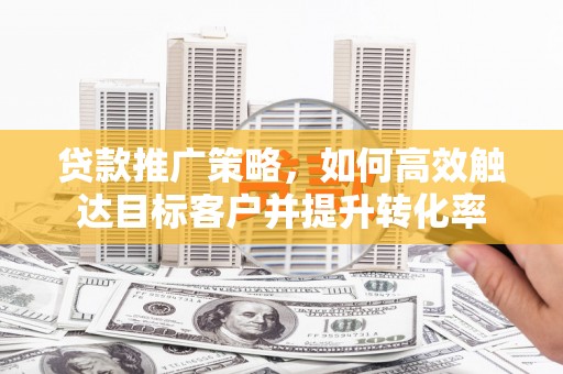 文成贷款推广策略，如何高效触达目标客户并提升转化率
