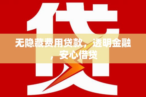 文成无隐藏费用贷款，透明金融，安心借贷