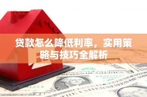文成贷款怎么降低利率，实用策略与技巧全解析