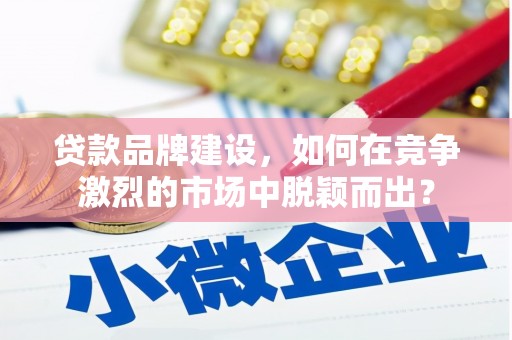 文成贷款品牌建设，如何在竞争激烈的市场中脱颖而出？
