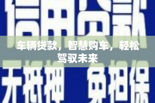 文成车辆贷款，智慧购车，轻松驾驭未来