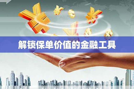 文成解锁保单价值的金融工具